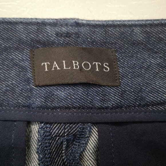 Talbots Petite Weston Pant Dark Wash Ladies Size 8P Pleated Front Pants/Jeans - Picture 6 of 13